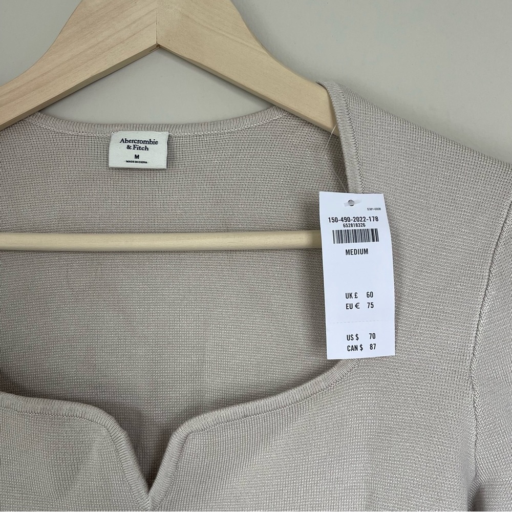 Abercrombie Sweetheart Sweater Bodysuit